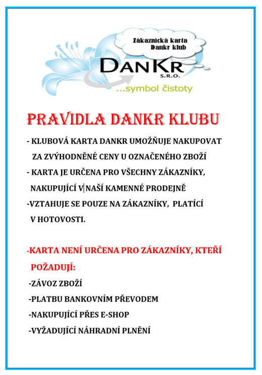 Klub dankr - Klub plný výhod